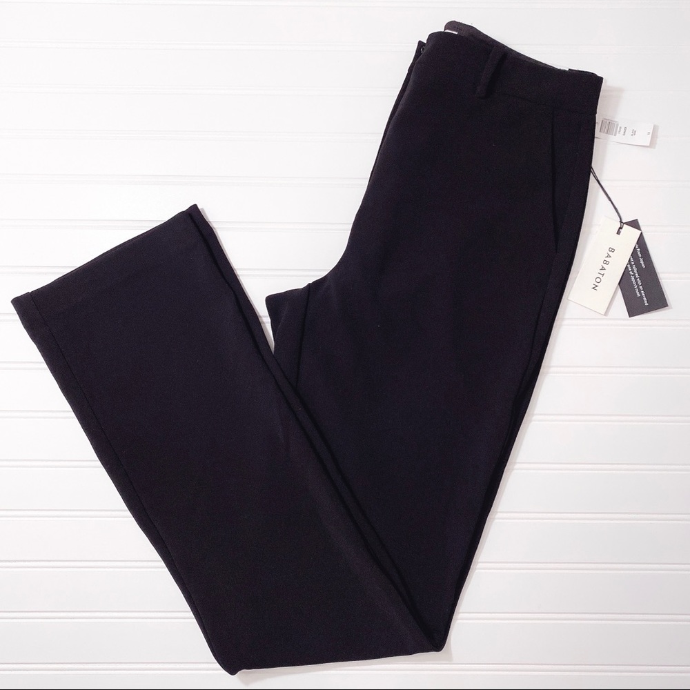 Babaton Aritzia Black Noir Gaudi Trouser Pants - Picture 1 of 11